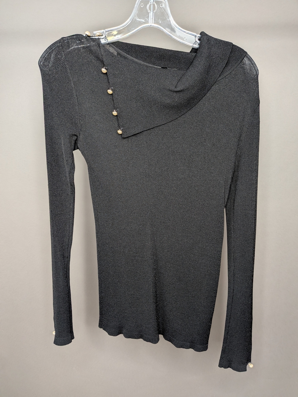 Club Monaco Black Knit Top - XS